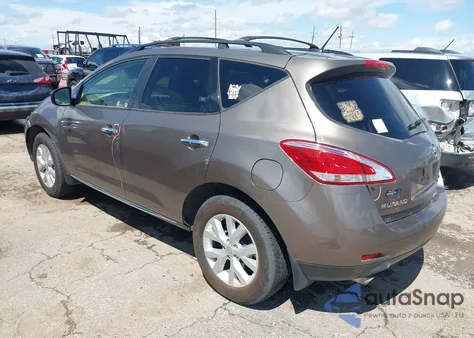 2013 Nissan Murano Sl from USA, damaged, VIN JN8AZ1MUXDW207922